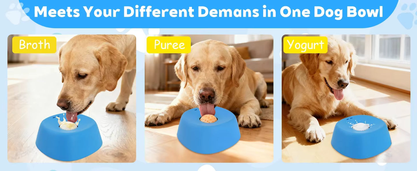 Calming Slow Feeder Dog Bowl