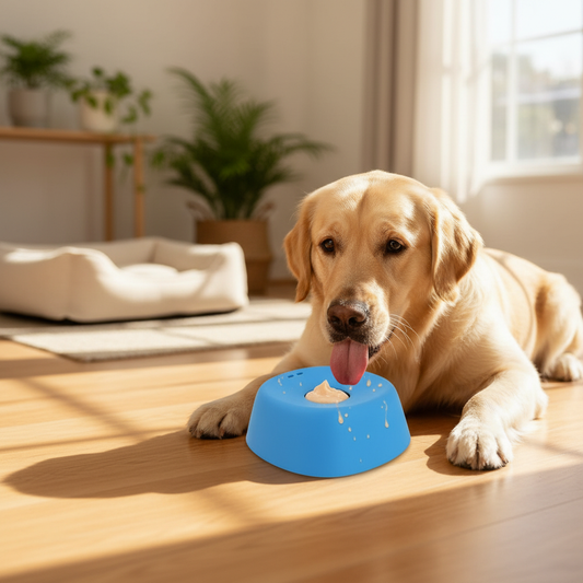 Calming Slow Feeder Dog Bowl