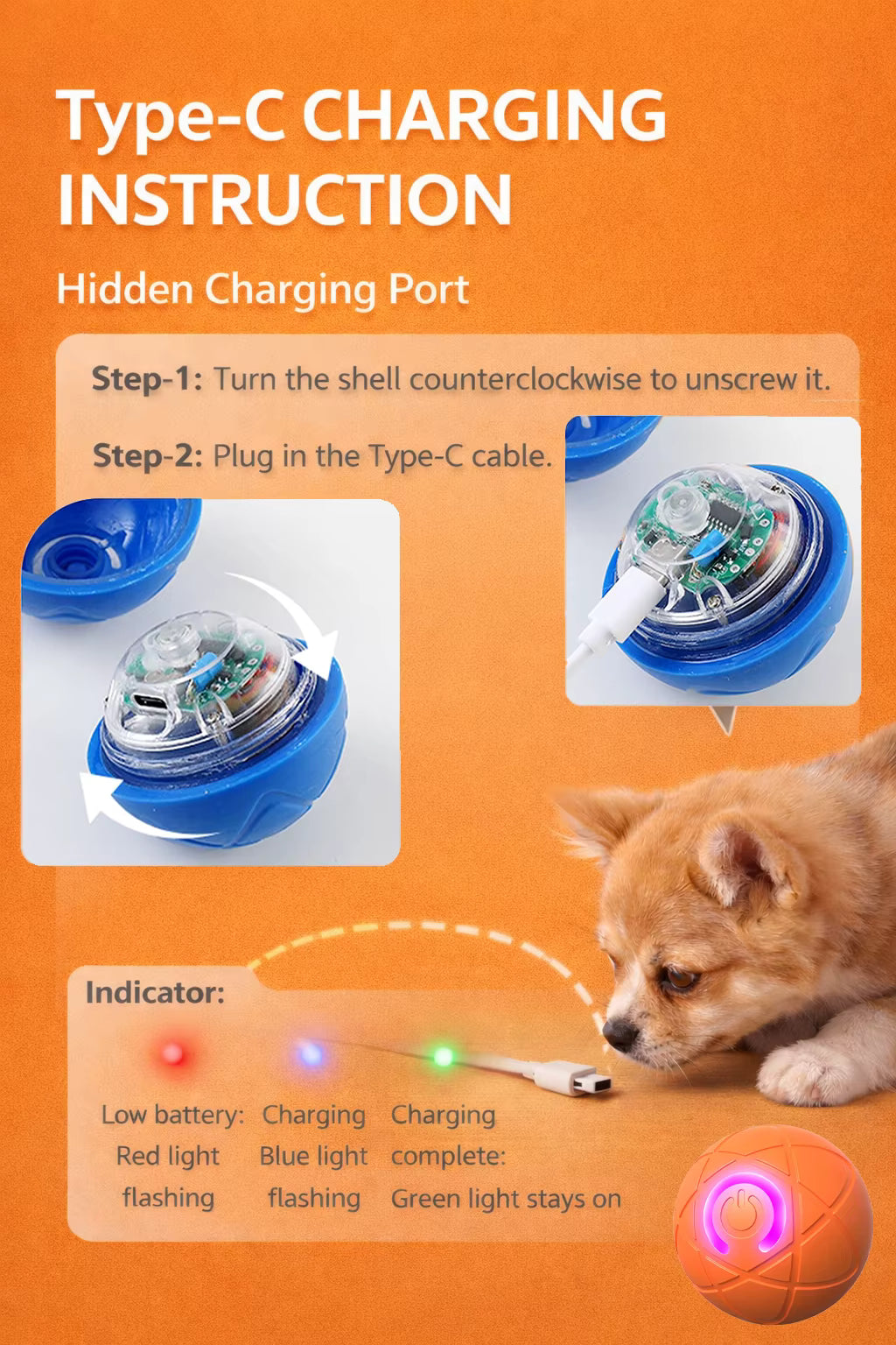 Interactive Pet Ball Toy